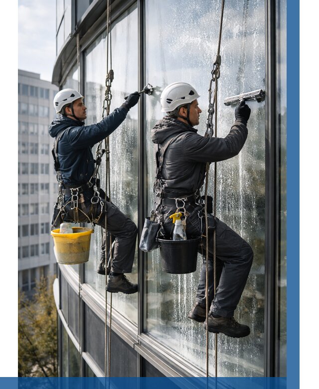 Мойка панорамных окон в Подольске от 365 р. заказать у ВЫСОТНИК-Пдл