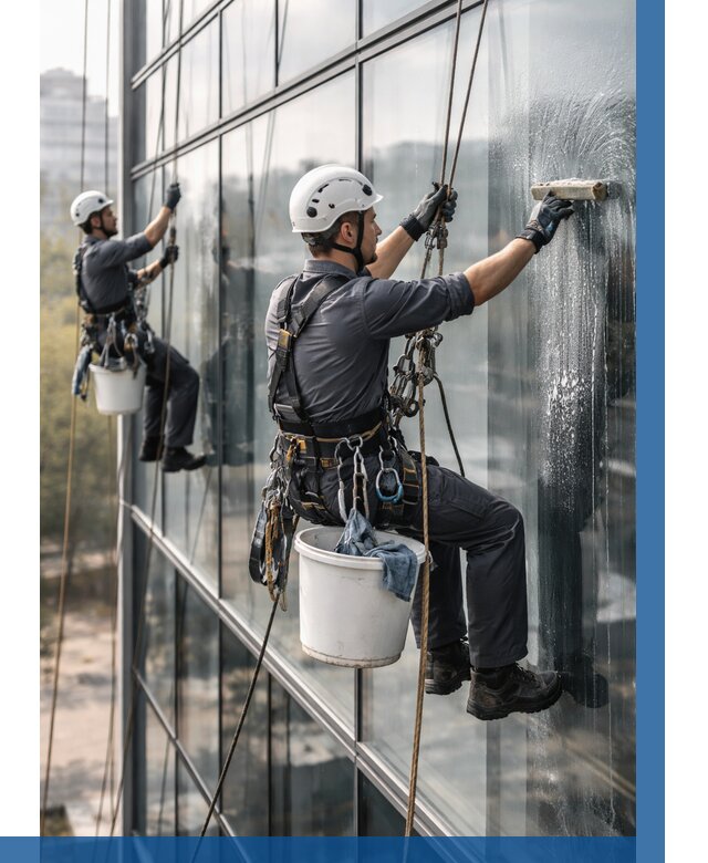 Мойка сплошного остекления в Подольске, заказать от 313 р.| ВЫСОТНИК-Пдл