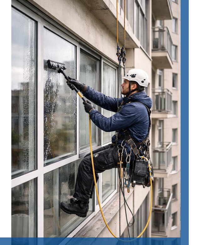 Мойка балконного остекления в Подольске от 3646 р. | ВЫСОТНИК-Пдл