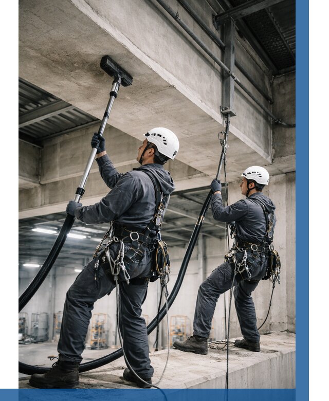 Обеспыливание потолочных конструкций в Подольске от 260 р. |ВЫСОТНИК-Пдл