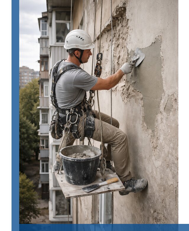 Восстановление фасадной штукатурки в Подольске с гарантией качества
