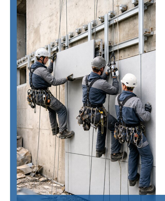 Монтаж вентилируемого фасада в Подольске под ключ с гарантией качества