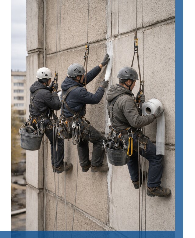 Ремонт межпанельных швов в Подольске от 781 р. | ВЫСОТНИК-Пдл