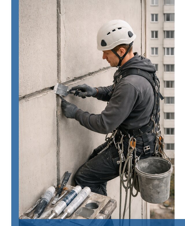 Ремонт межпанельных швов в Подольске герметизация и восстановление