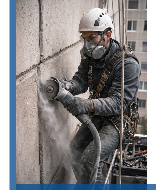 Штробление межпанельных швов в Подольске качественно и быстро