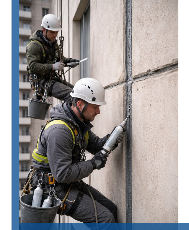 Герметизация деформационных швов фасада в Подольске качественно