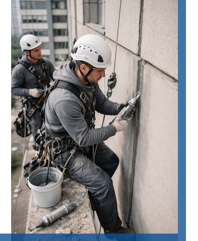 Ремонт деформационных швов здания в Подольске от 1042 р. | ВЫСОТНИК-Пдл