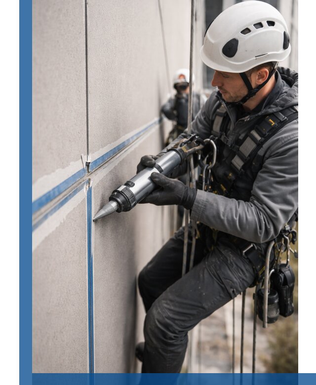 Герметизация стыков фасадных панелей в Подольске качественно и быстро