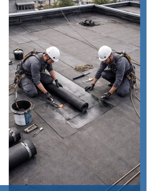 Ремонт мягкой кровли под ключ в Подольске от 729 р. | ВЫСОТНИК-Пдл