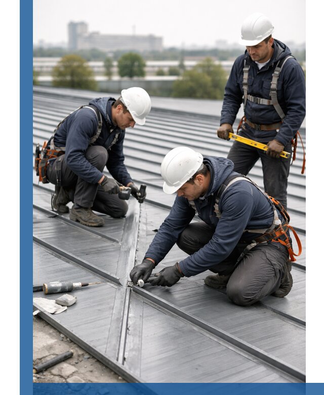 Ремонт фальцевой кровли в Подольске срочно и качественно