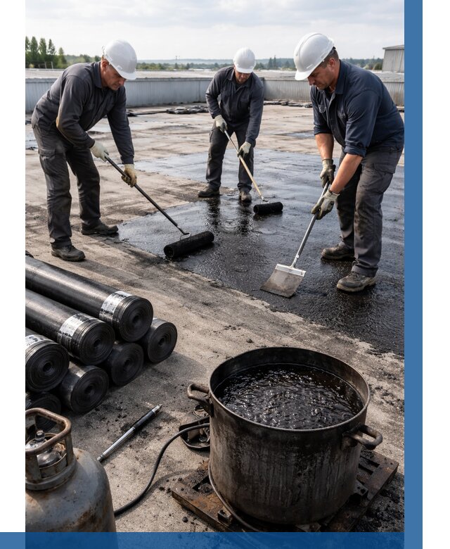 Гидроизоляция кровли мастикой в Подольске от 625 р. | ВЫСОТНИК-Пдл