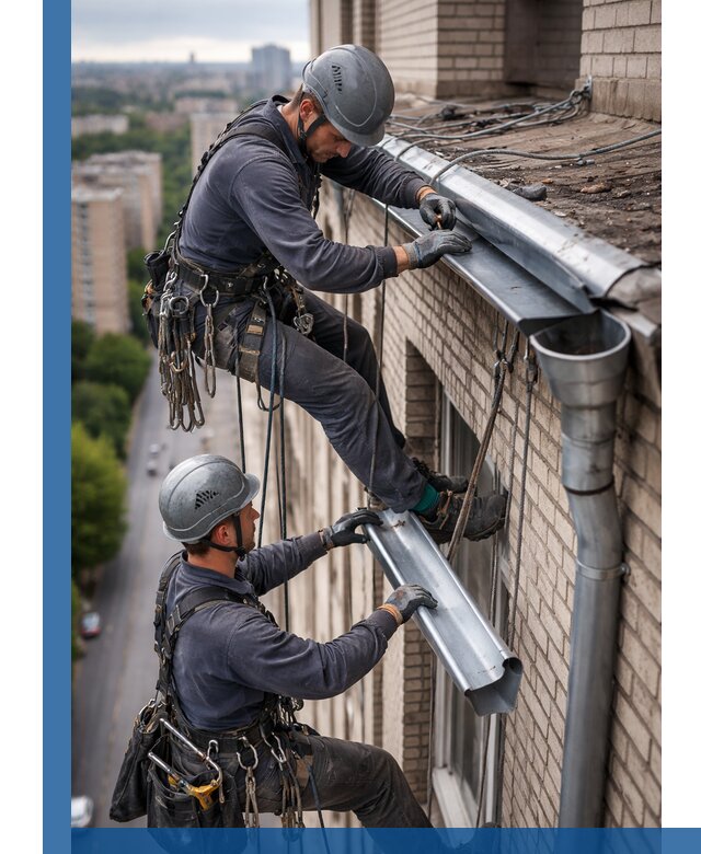 Ремонт водосточных желобов в Подольске, быстро и качественно