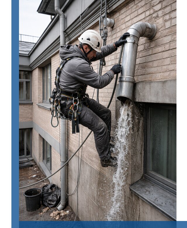 Профессиональная прочистка водосточных труб в Подольске с гарантией