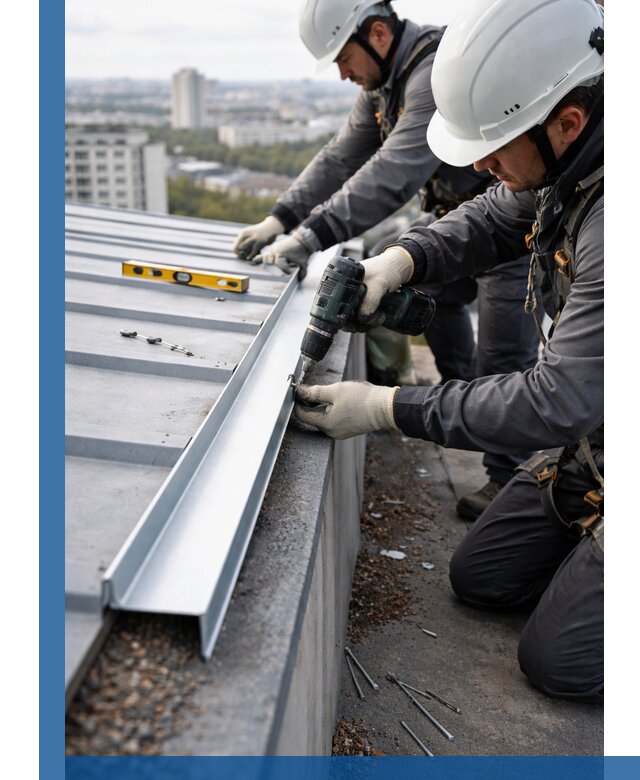 Монтаж капельника на кровле в Подольске с гарантией качества