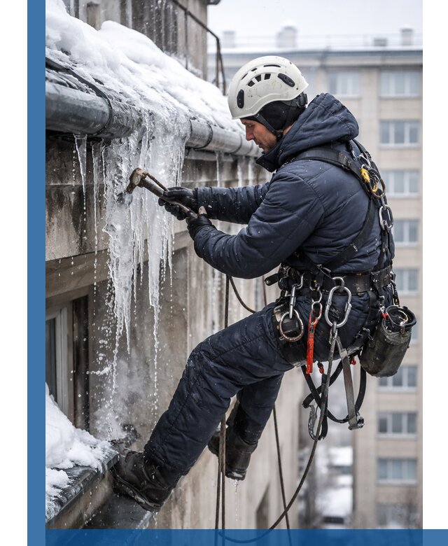 Удаление наледи и чистка водостоков в Подольске оперативно и безопасно