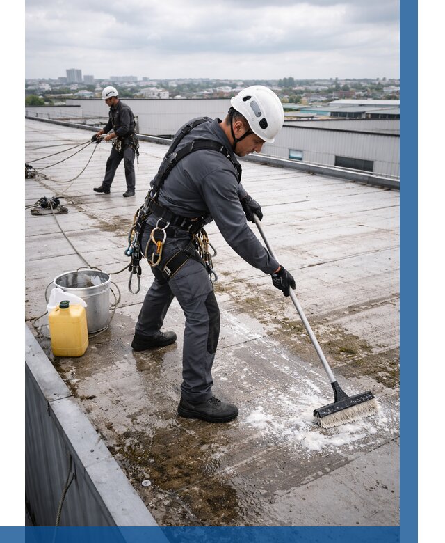 Очистка крыши по графику в Подольске от 7814 р. | ВЫСОТНИК-Пдл