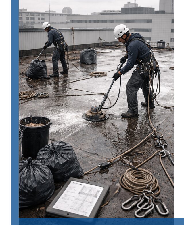 Плановая очистка кровли по графику в Подольске для безопасности