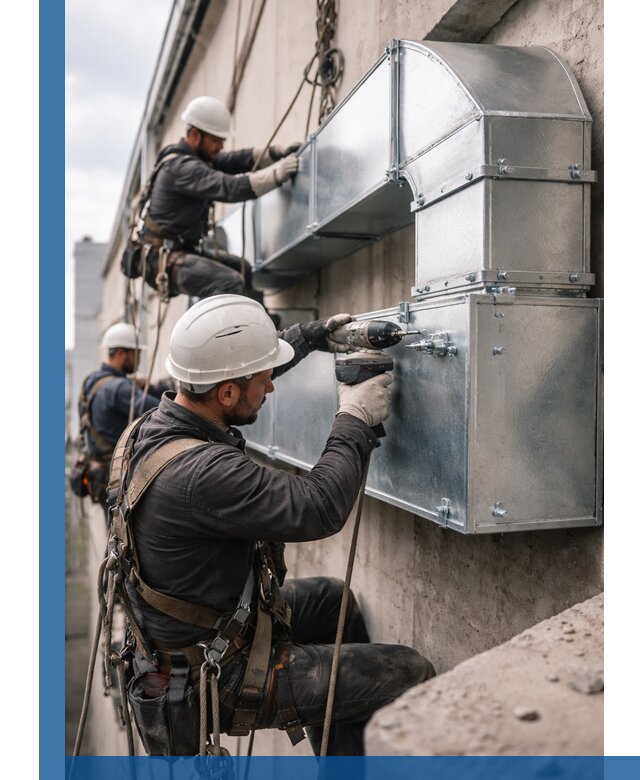 Профессиональный монтаж вентиляционных коробов в Подольске под ключ