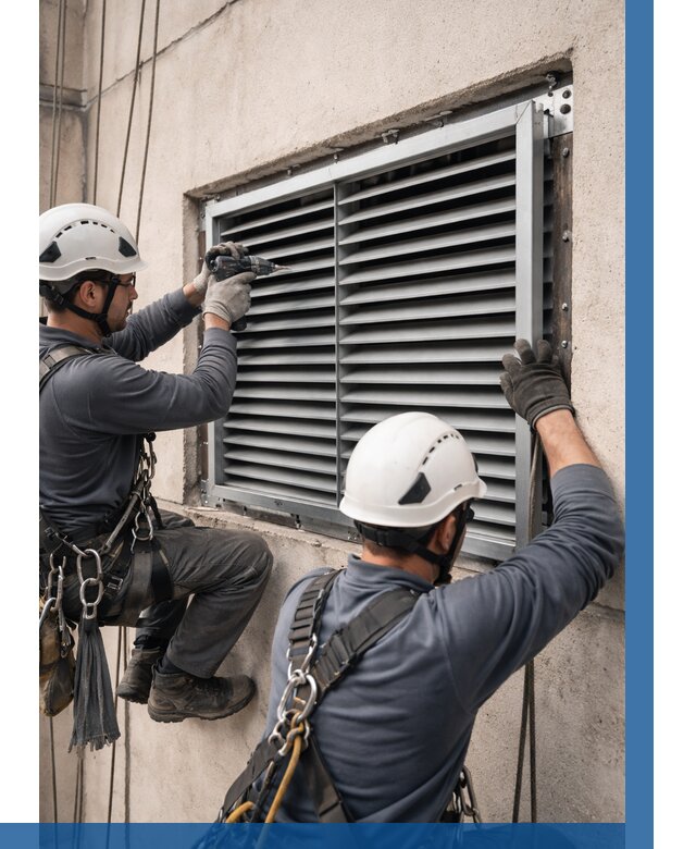 Монтаж вентиляционных решеток в Подольске от 4688 р. | ВЫСОТНИК-Пдл