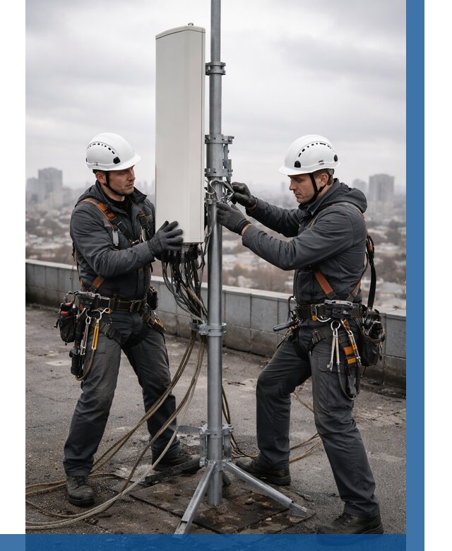 Монтаж антенн связи на крыше в Подольске от 8855 р. | ВЫСОТНИК-Пдл