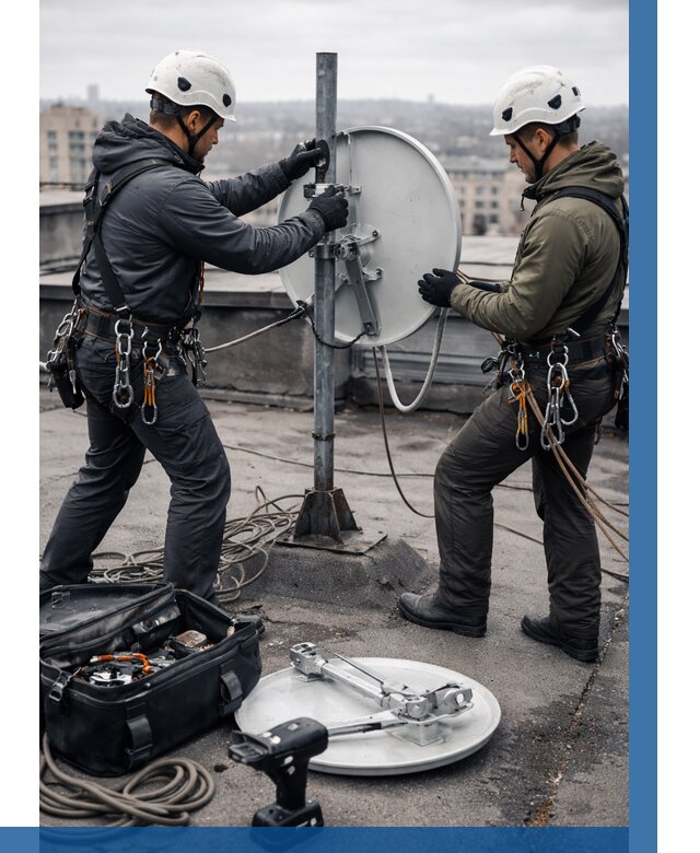 Демонтаж антенн на крыше в Подольске от 4688 р. | ВЫСОТНИК-Пдл