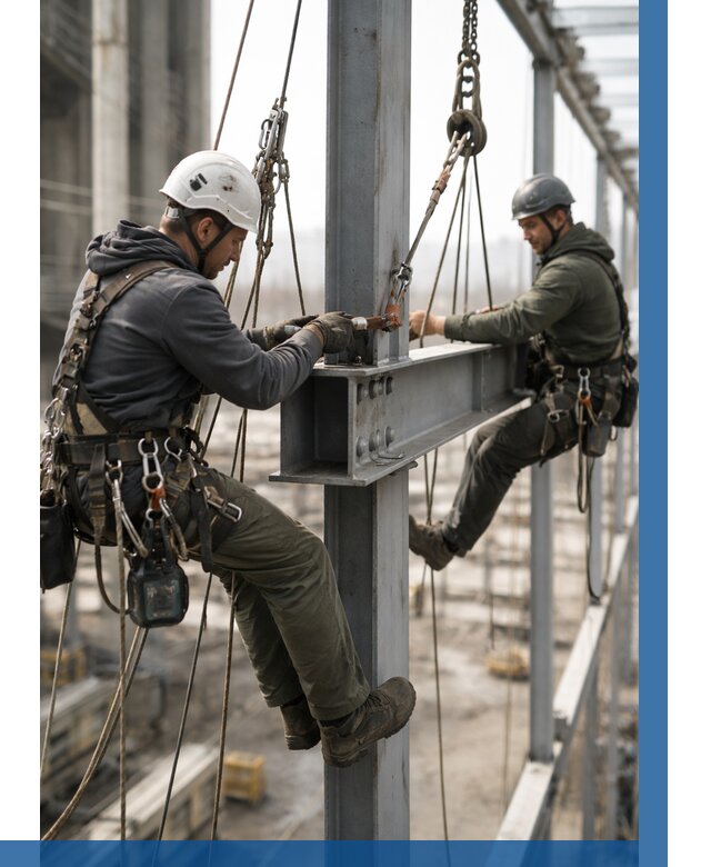 Монтаж металлоконструкций на высоте в Подольске от 3646 р. | ВЫСОТНИК-Пдл