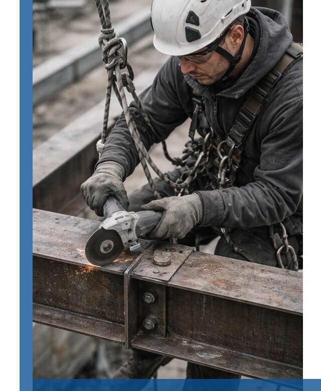 Резка металла на высоте в Подольске для зданий и конструкций