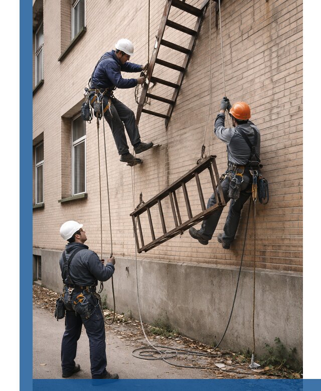 Демонтаж пожарной лестницы в Подольске быстро и безопасно