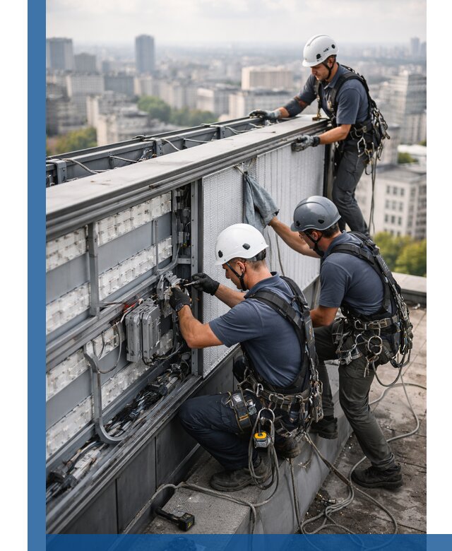 Профессиональное обслуживание крышной рекламы в Подольске под ключ