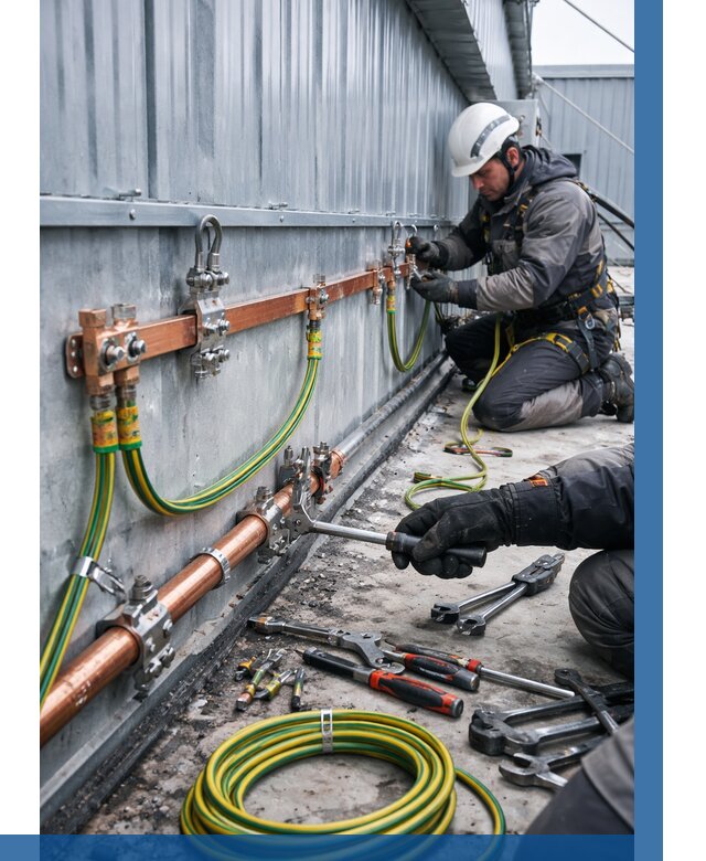 Монтаж заземления здания в Подольске от 26045 р. | ВЫСОТНИК-Пдл