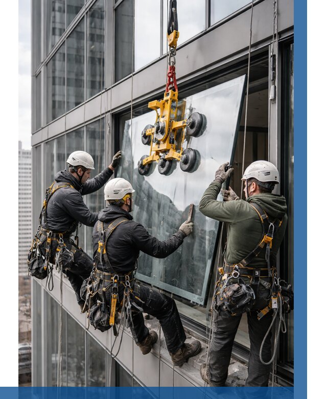 Фасадное остекление зданий под ключ в Подольске от 10418 р. | ВЫСОТНИК-Пдл