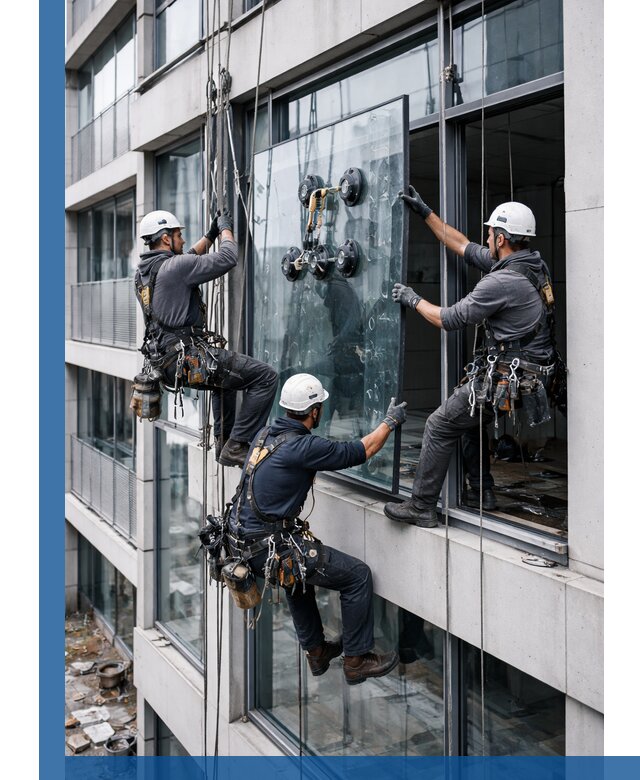 Фасадное остекление и монтаж витражей зданий в Подольске под ключ