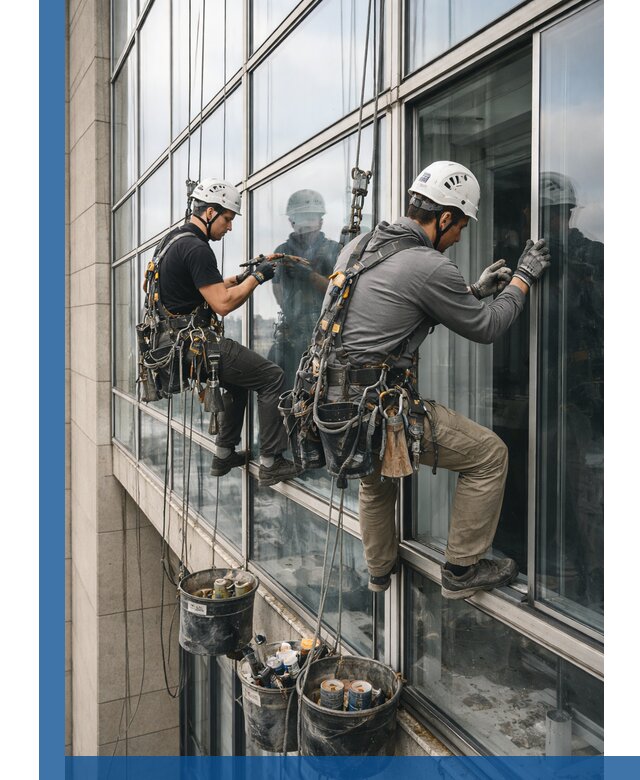 Ремонт витражных конструкций и фасадного остекления в Подольске