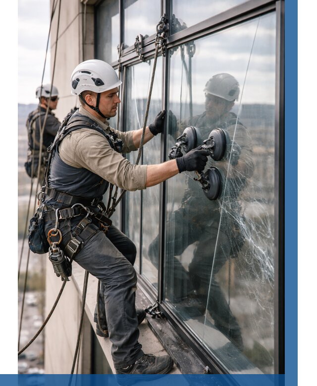 Замена стекла в витраже в Подольске под ключ от 8855 р. | ВЫСОТНИК-Пдл