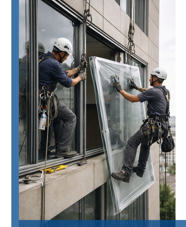 Профессиональная замена стекла в витраже в Подольске с гарантией