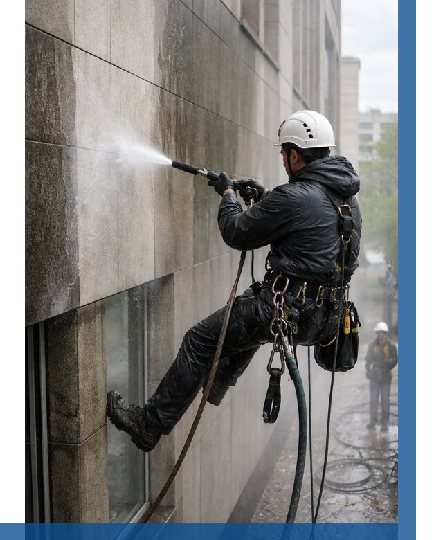 Гидроструйная очистка поверхностей в Подольске от 886 р. | ВЫСОТНИК-Пдл