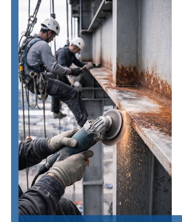 Зачистка металла от ржавчины и подготовка поверхностей в Подольске