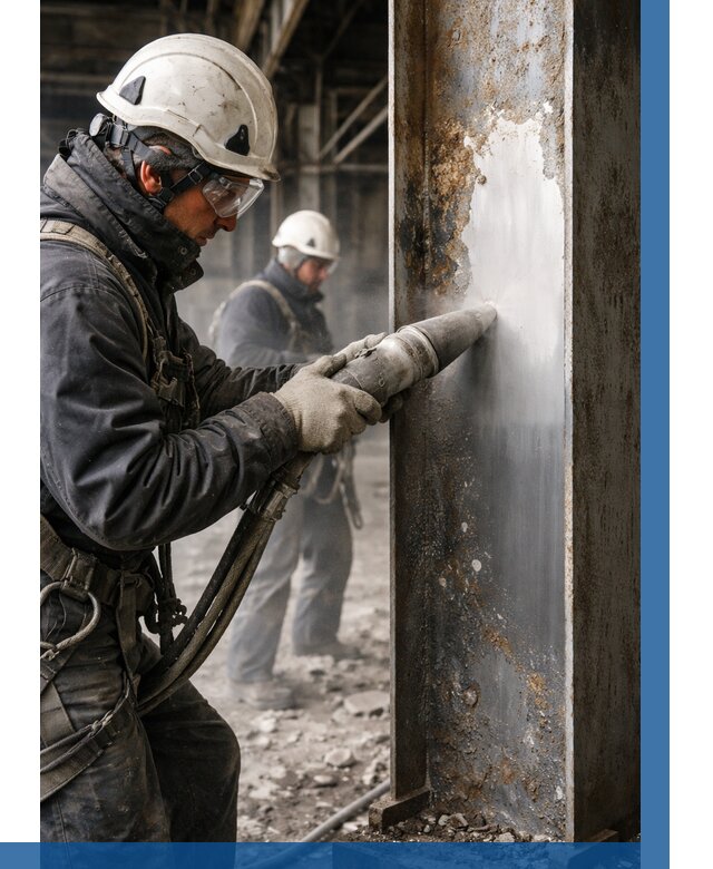 Удаление старой краски с металла в Подольске от 469 р. | ВЫСОТНИК-Пдл