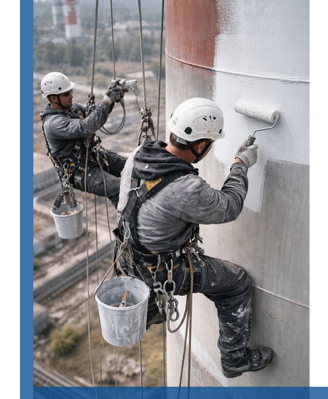 Покраска дымовых труб в Подольске: антикоррозийная защита и восстановление