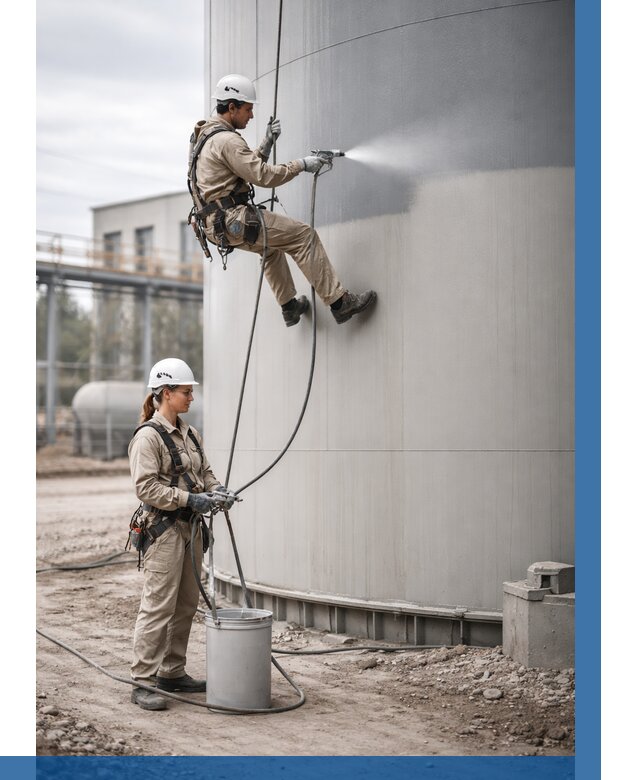 Покраска резервуаров в Подольске от 1250 р. | ВЫСОТНИК-Пдл — заказать