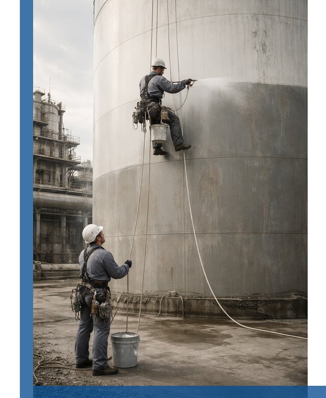 Покраска стальных резервуаров и емкостей в Подольске профессионально