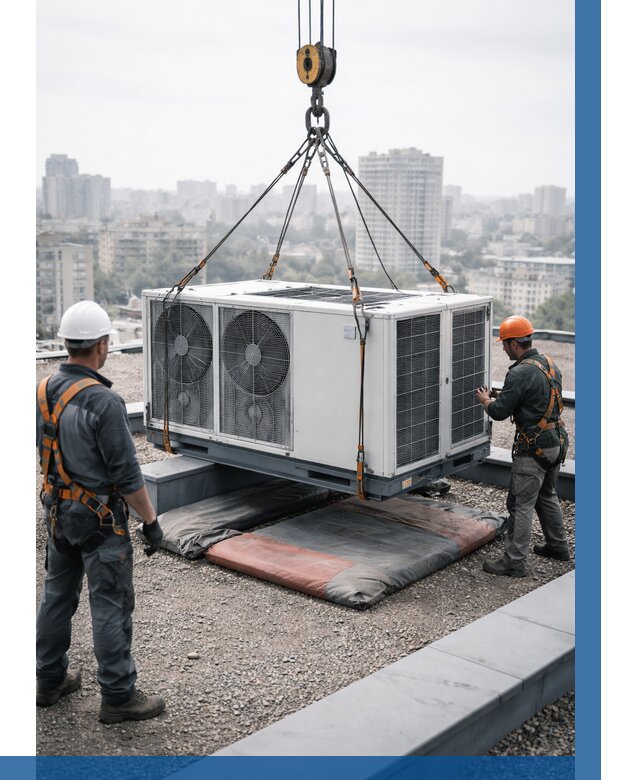 Подъем груза на крышу в Подольске от 5209 р. | ВЫСОТНИК-Пдл заказать