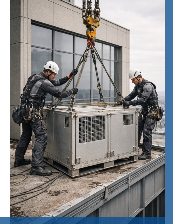 Такелажные работы на высоте в Подольске от 8334 р. | ВЫСОТНИК-Пдл