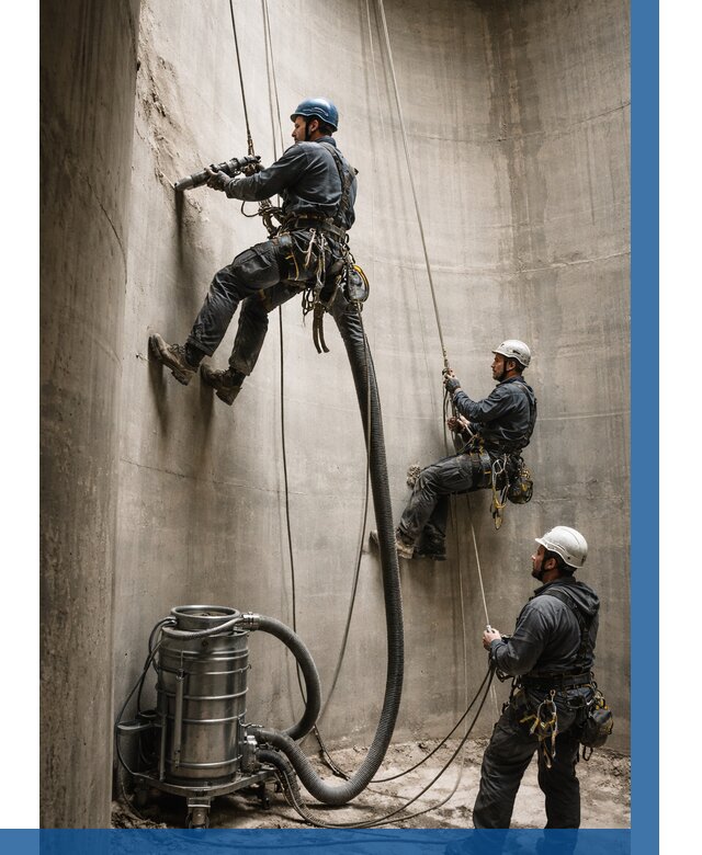 Зачистка силосов в Подольске от 4688 р. Договор и смета ВЫСОТНИК-Пдл