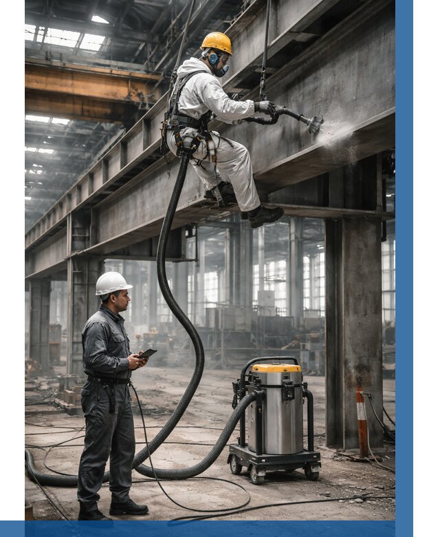 Обеспыливание конструкций в цехе в Подольске от 4376 р. | ВЫСОТНИК-Пдл