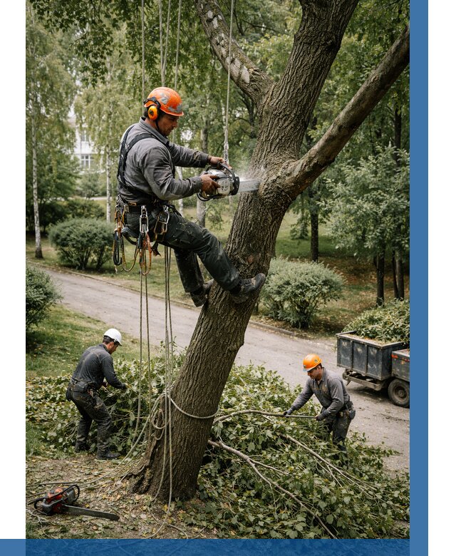 Кронирование деревьев в Подольске от 6772 р. | ВЫСОТНИК-Пдл