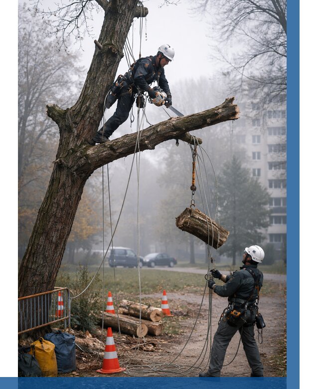 Удаление аварийных деревьев в Подольске от 15627 р. | ВЫСОТНИК-Пдл