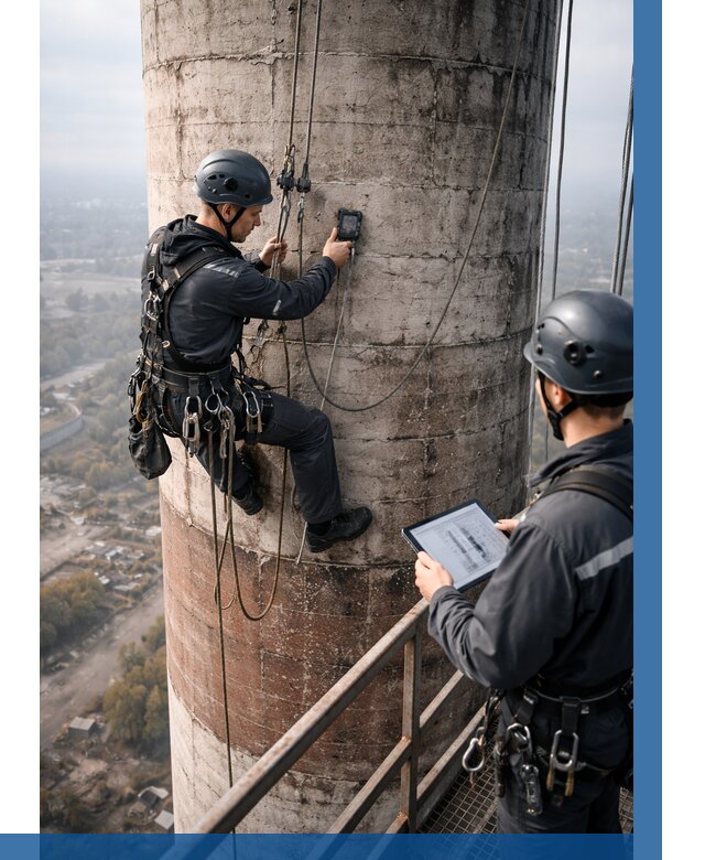 Обследование дымовой трубы в Подольске от 8334 р. | ВЫСОТНИК-Пдл